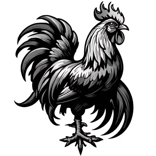 portuguese tattoo design featuring the portugal crest and rooster tattoo design idea