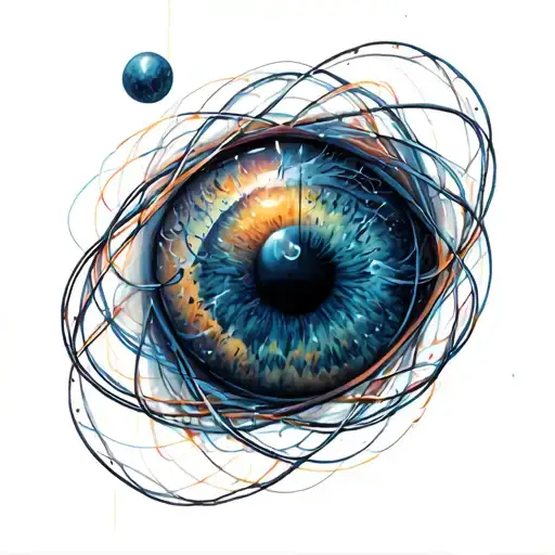 quantum entanglement tattoo design idea
