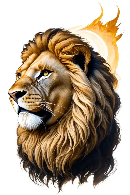 Biblical Daniel Lions Den tattoo design idea