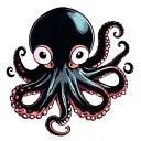 cute octopus tattoo design idea