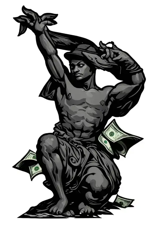 kappa alpha psi fraternity, Houston, blessed, money, 10 tattoo design idea