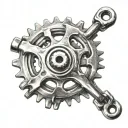 motorcycle wheel sprocket chain tattoo design idea