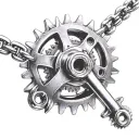 motorcycle wheel sprocket chain tattoo design idea