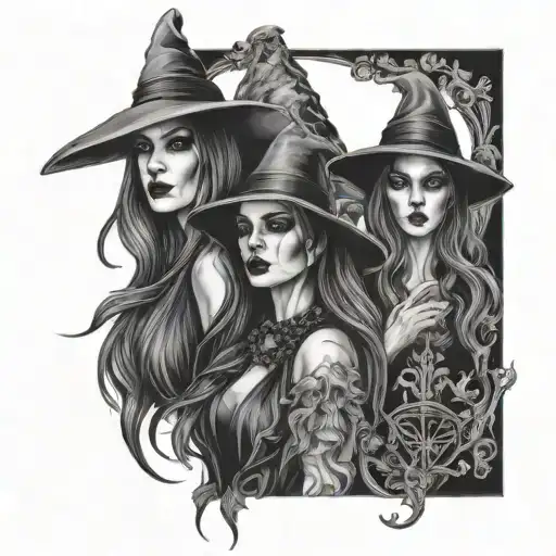 coven tattoo design idea