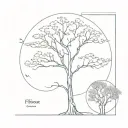 Fibonacci Sequence, tree tattoo design idea
