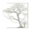 Fibonacci Sequence, tree tattoo design idea