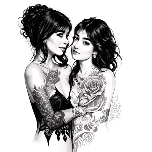 angelica and rebecca tattoo design idea