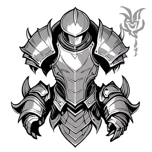 Armor tattoo design idea