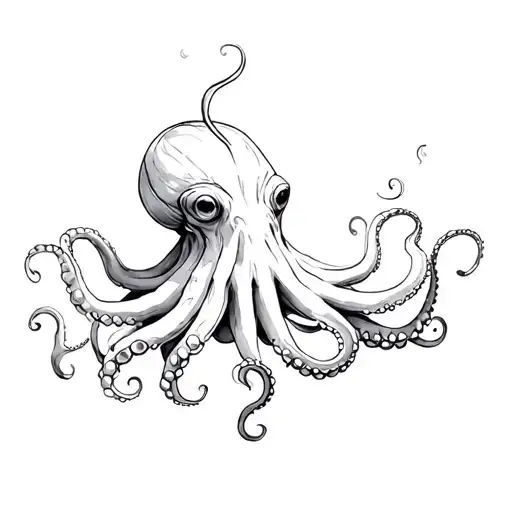 octopus tentacles tattoo design idea