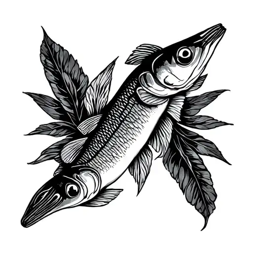 sardines tattoo design idea