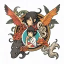 spirited away tattoo design idea