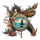 spirited away tattoo design idea