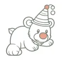 clown teddy bear tattoo design idea