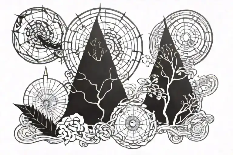 adapt adjust and conquer uncertain world tattoo design idea