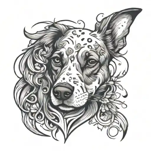 dog lover tattoo design idea