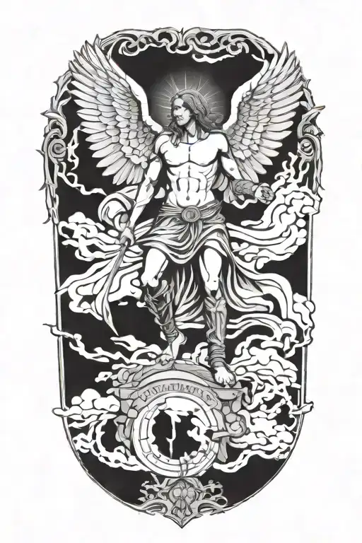 Arch Angel Michael tattoo design idea