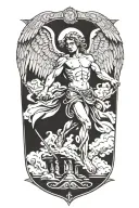 Arch Angel Michael tattoo design idea