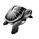 sea turtle darth vader tattoo design idea
