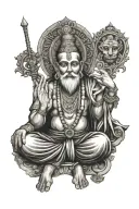  "sri sai" Re-born as "sai ram" with deep meaning of rebirth tattoo design idea