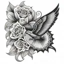 service tattoo design idea