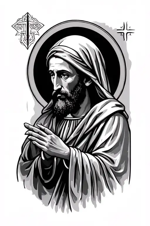 saint Francis of Assisi tattoo design idea