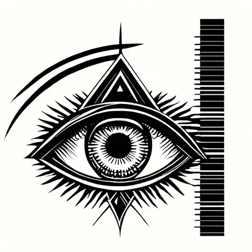 Illuminati eye tattoo design idea