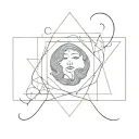 goddess kiss mark tattoo design idea