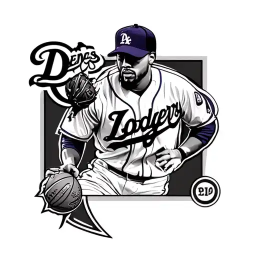 Southern California, Los Angeles Dodgers, Los Angeles Lakers tattoo design idea