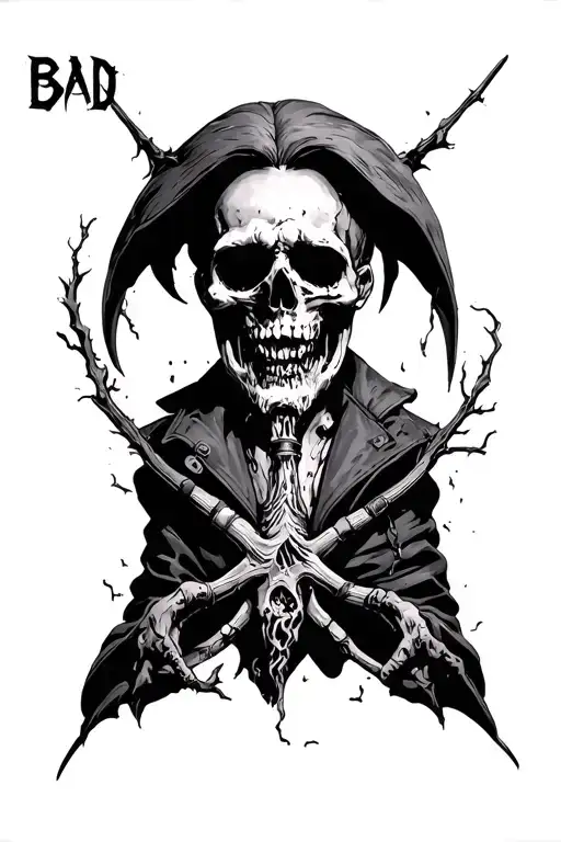 bad omens limits themed tattoo tattoo design idea