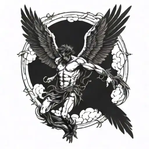 icarus falls tattoo design idea