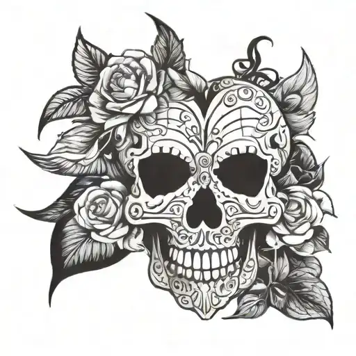 Tribute tattoo for loved ones incorporating elements of life and love tattoo design idea