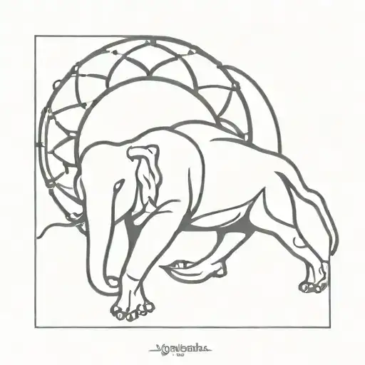 gajendra moksha symbol tattoo tattoo design idea