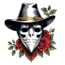 Venetian plague doctor's mask tattoo design idea