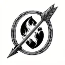 Viking Arrow tattoo design idea