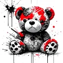 teddy bear tattoo design idea