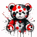 teddy bear tattoo design idea
