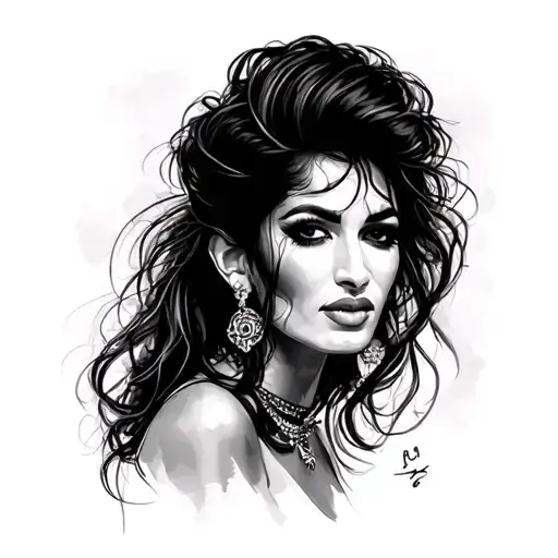 Amy Winehouse tattoo design idea