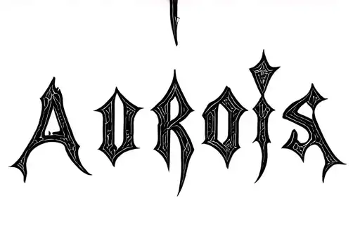 "Aurora 2020
Alexis 2023 " tattoo design idea