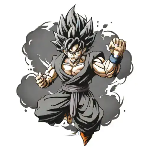 goku black tattoo design idea