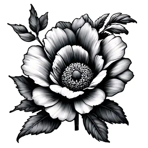 Birth flower October and February tattoo design idea