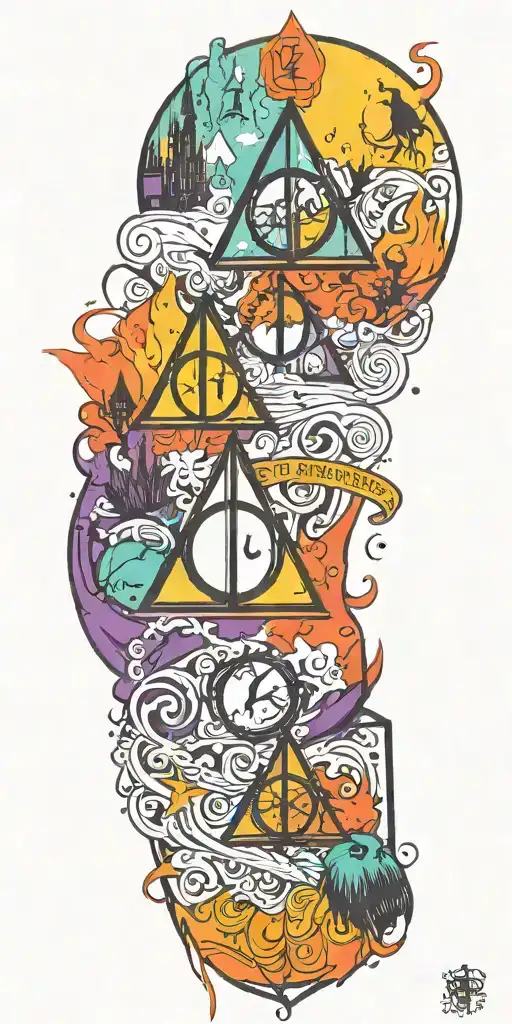 Harry Potter and the Deathly Hallows tattoo design idea