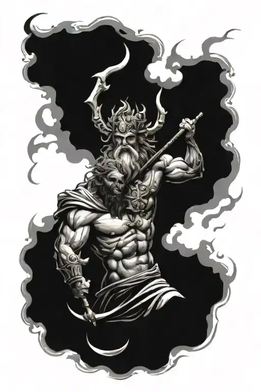 Zeus, Poseidon and Hades tattoo design idea