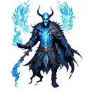 Void Warlock harnessing the power tattoo design idea