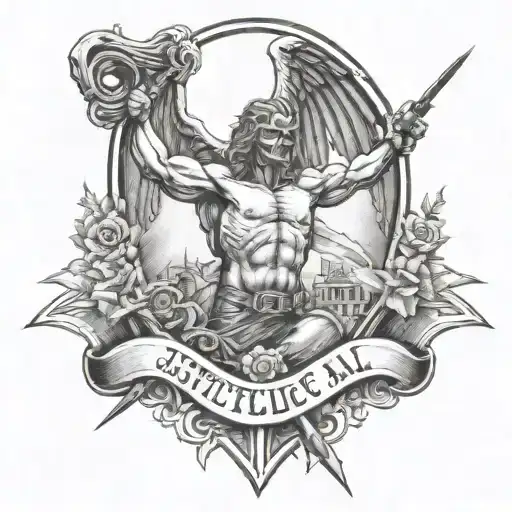 metallica, and justice for all tattoo design idea