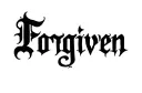 "Forgiven" tattoo design idea