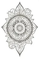 mandala design incorporating elements tattoo design idea