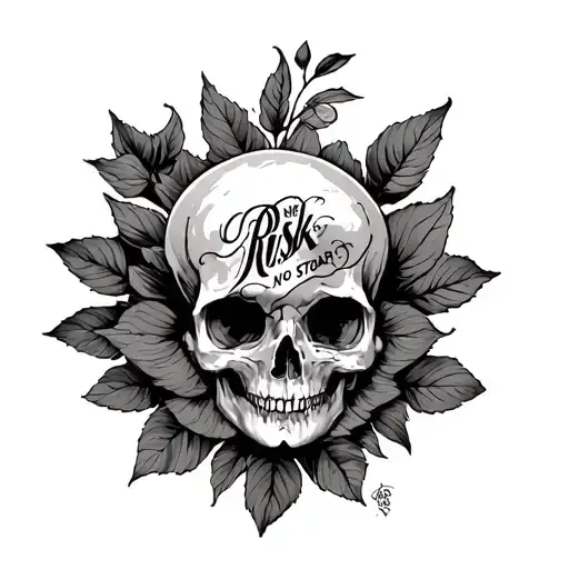 No Risk No Story tattoo design idea
