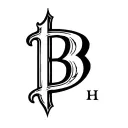 cattle brand using a capital B and a capital H placed with the B inverted so the back is against the leg of the H tattoo design idea