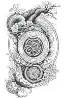 Kai Zen Enso circle tattoo design idea