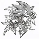 Sonic tattoo design idea